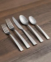 Cambridge Silversmiths Rhyme Mirror With Satin Handles Flatware Set, 20 Piece - Silver