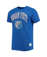 Men's Original Retro Brand Royal Morgan State Bears Bleach Splatter T-shirt