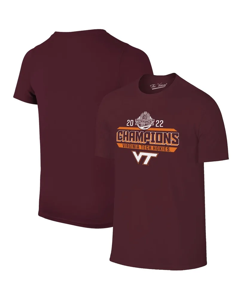 Men's Original Retro Brand Maroon Virginia Tech Hokies 2022 Acc Basketball Conference Tournament Champions Locker Room T-shirt