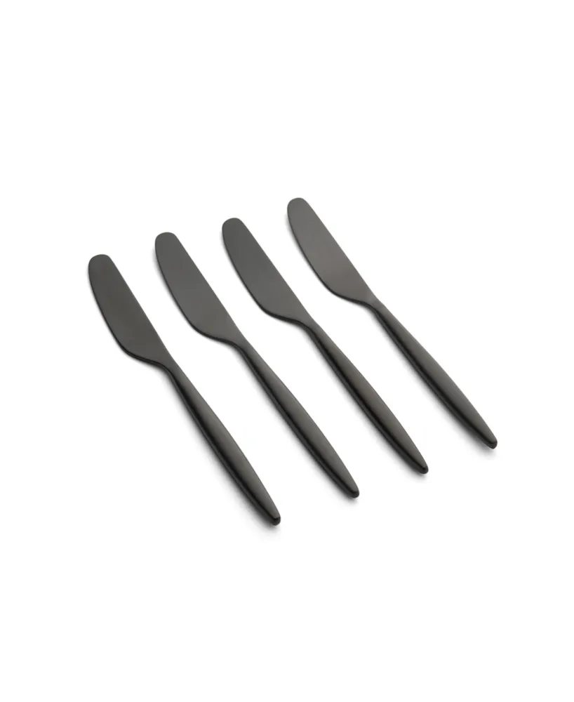 Cambridge Silversmiths Gaze Black Satin Spreaders Set, 4 Piece