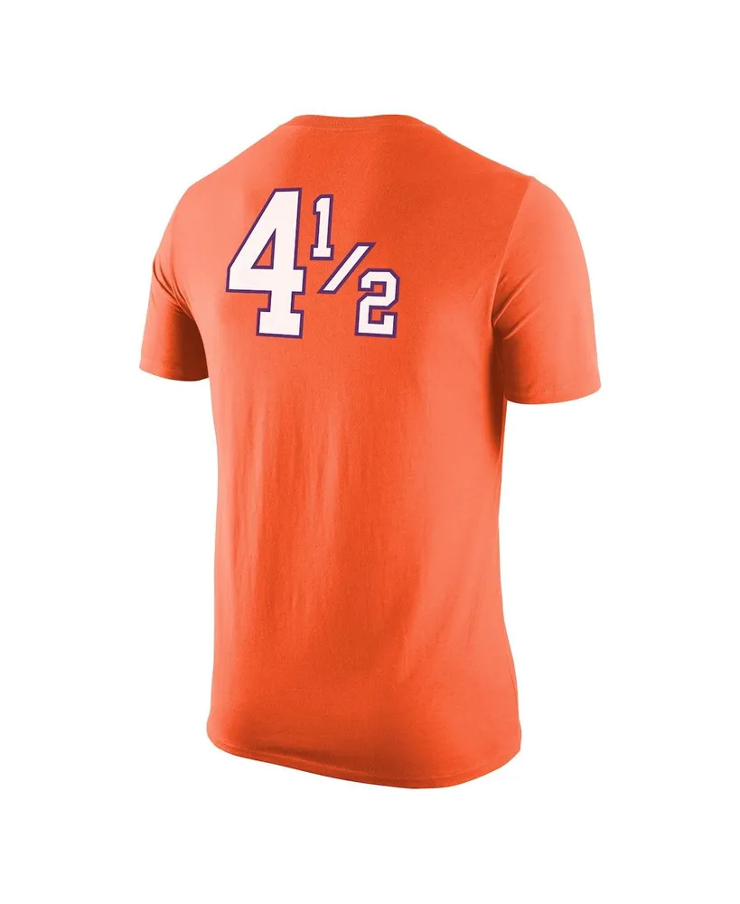 Men's Nike Orange Clemson Tigers Disney+ 4A½ Player T-shirt