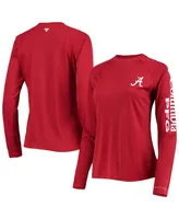 Women's Columbia Crimson Alabama Tide Pfg Tidal Long Sleeve T-shirt