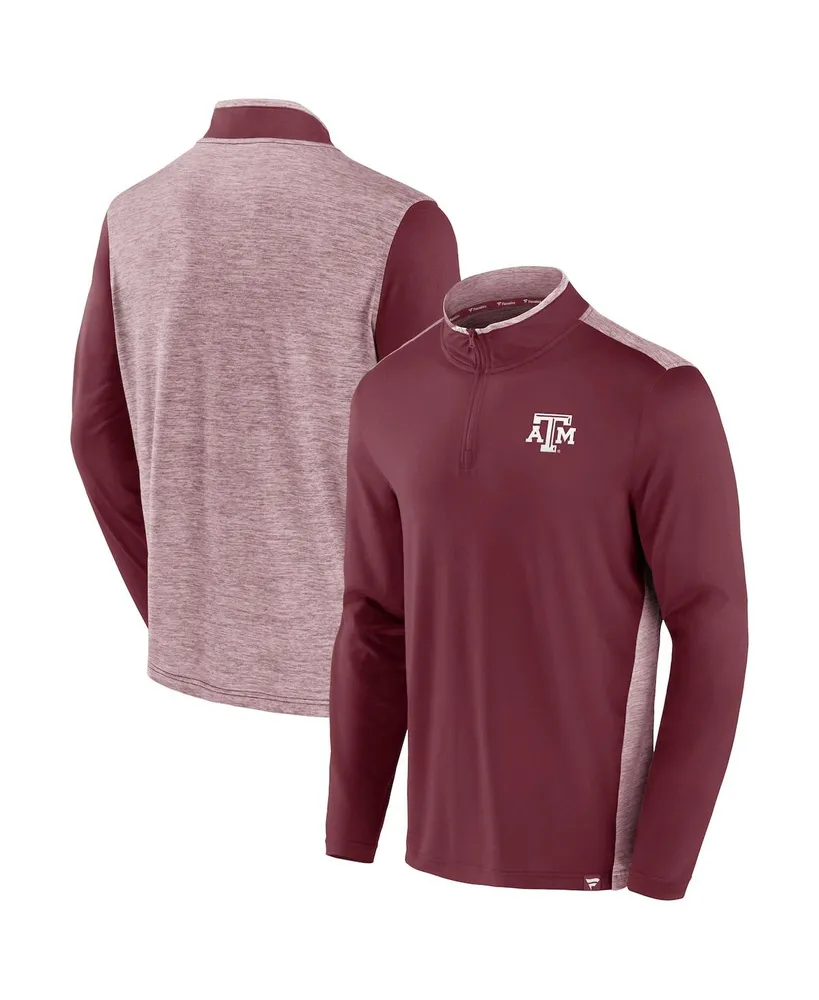 Men's Fanatics Maroon Texas A&M Aggies Recharged Quarter-Zip Jacket