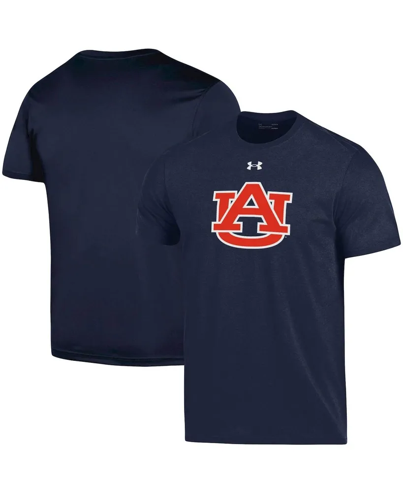 Men's Under Armour Navy Auburn Tigers School Logo Cotton T-shirt