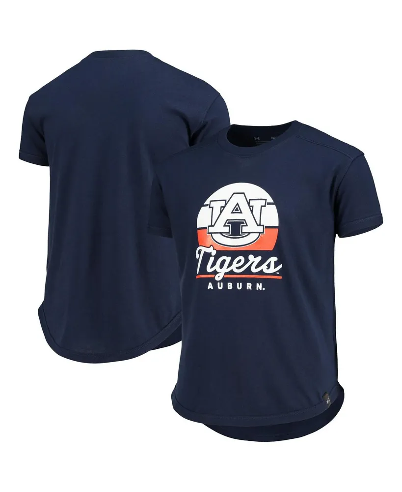 Big Girls Under Armour Navy Auburn Tigers T-shirt