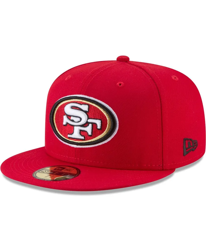 Men's New Era Scarlet San Francisco 49Ers Team 49Fifty Fitted Hat