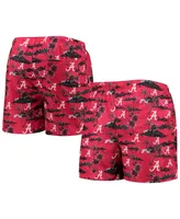 Men's Foco Crimson Alabama Tide Island Palm Swim Trunks