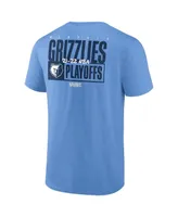 Men's Fanatics Light Blue Memphis Grizzlies 2022 Nba Playoffs Dunk T-shirt