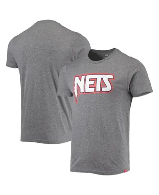 Men's Sportiqe Heathered Gray Brooklyn Nets Moments Mixtape Comfy Tri-Blend T-shirt