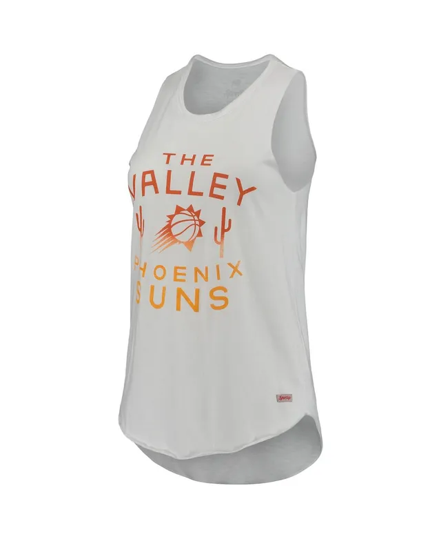 Women's Sportiqe Heathered Gray Phoenix Suns Rally the Valley Janie  Tri-Blend Tank Top