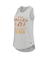Women's Sportiqe White Phoenix Suns Janie Tri-Blend Tank Top