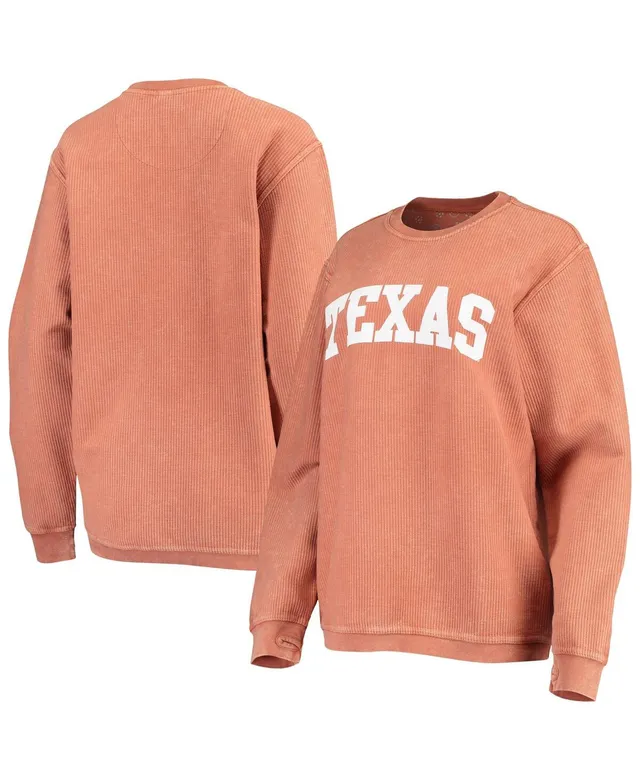 Women's Pressbox Black Texas Longhorns Comfy Cord Vintage Wash