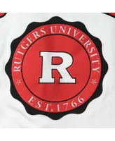Women's Pressbox White Rutgers Scarlet Knights Edith Long Sleeve T-shirt