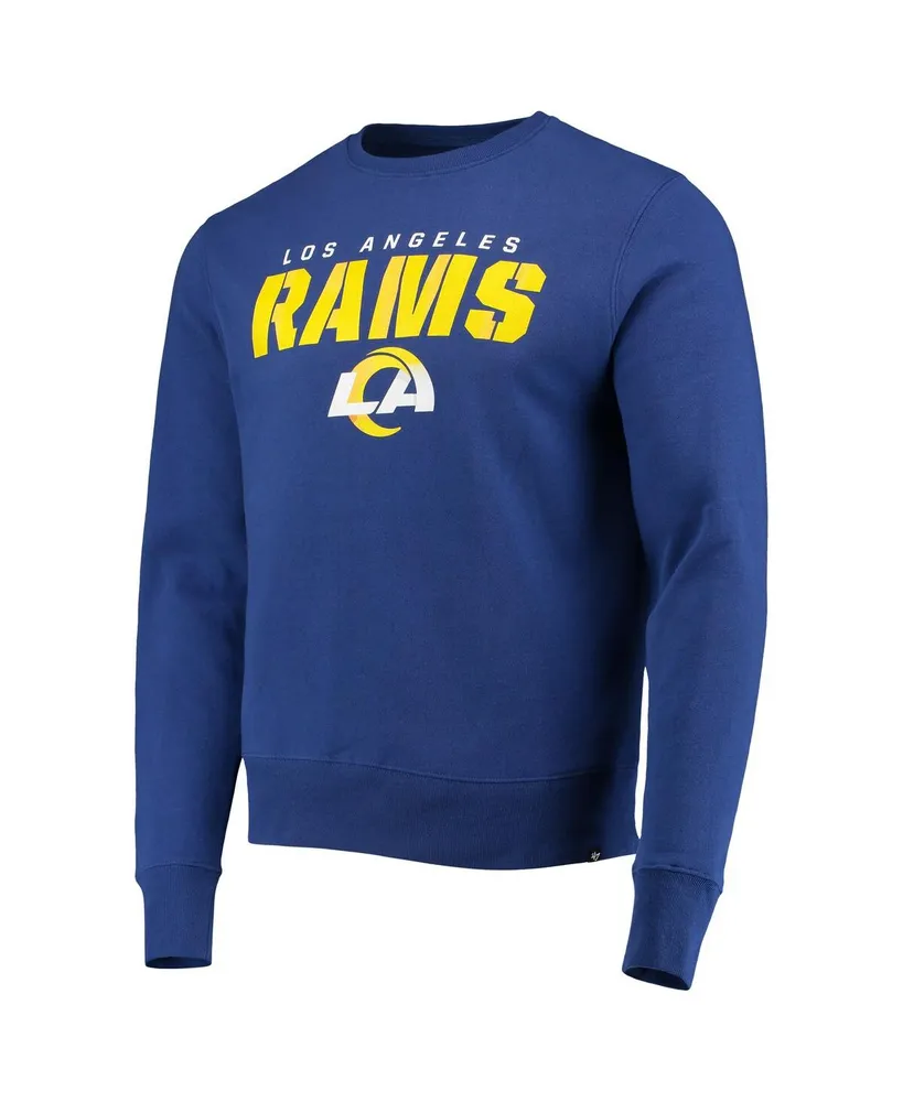 Men's '47 Brand Royal Los Angeles Rams Traction Headline Pullover Sweatshirt