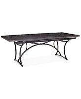 Wythburn Mix and Match 110"x 42" Cast Aluminum Outdoor Extension Dining Table