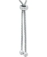 Giani Bernini Cubic Zirconia & Enamel Heart "I Love Ny" Bolo Bracelet in Sterling Silver, Created for Macy's