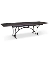 Wythburn Mix and Match 110"x 42" Cast Aluminum Outdoor Extension Dining Table