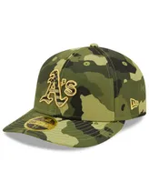 Men's New Era Camo Oakland Athletics 2022 Armed Forces Day On-Field Low Profile 59FIFTY Hat