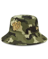 Men's New Era Camo Washington Nationals 2022 Armed Forces Day Bucket Hat