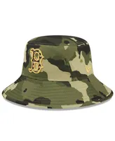 Men's New Era Camo Boston Red Sox 2022 Armed Forces Day Bucket Hat