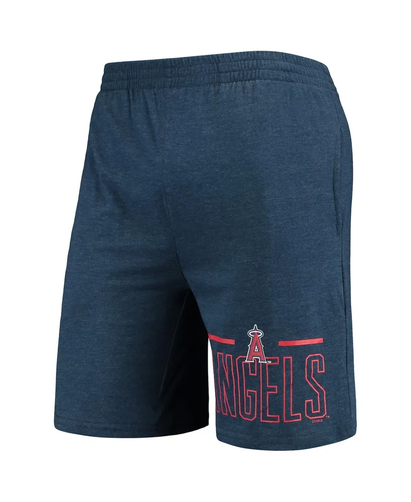 Men's Concepts Sport Navy and Red Los Angeles Angels Meter T-shirt and Shorts Sleep Set