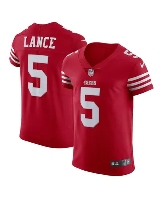 Men's Nike Trey Lance Scarlet San Francisco 49ers Vapor Elite Jersey