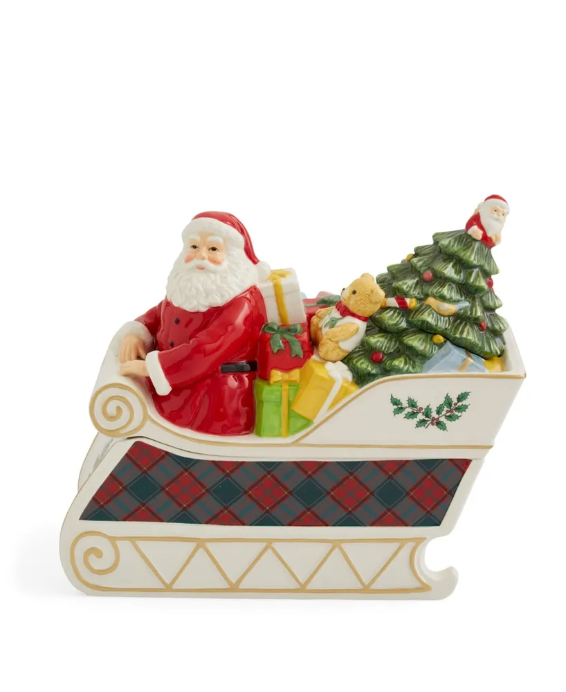 Christmas Tree Santa Sleigh Cookie Jar