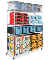 Seville Classics Mega Rack 4-Tier Nsf Steel Wire Shelving