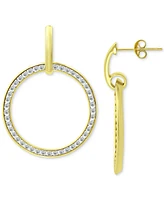 Giani Bernini Cubic Zirconia Circle Drop Earrings, Created for Macy's