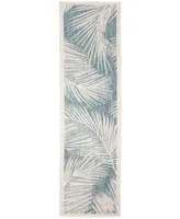 Liora Manne' Carmel Fronds 1'11" x 7'6" Runner Outdoor Area Rug