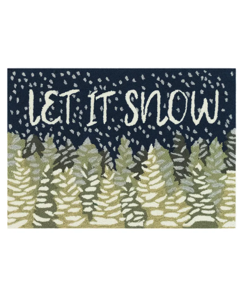 Liora Manne' Frontporch Let It Snow 1'8" x 2'6" Outdoor Area Rug