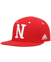 Men's adidas Scarlet Nebraska Huskers On-Field Baseball Fitted Hat