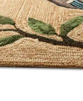 Liora Manne' Ravella Birds On Branches 2' x 3' Outdoor Area Rug