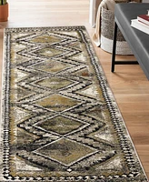 Liora Manne' Ashford Diamond Trio 1'11" x 7'6" Runner Area Rug