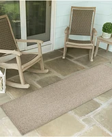 Liora Manne' Calais Solid 2' x 7'6" Runner Outdoor Area Rug