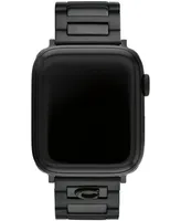 Coach Unisex Black Stainless Steel Bracelet for Apple Watch 42mm, 44mm, 45mm