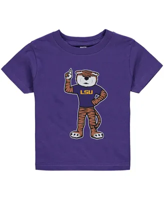 Boys and Girls Infant Purple Lsu Tigers Big Logo T-shirt