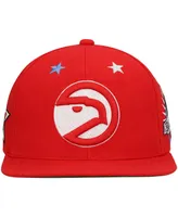 Men's Mitchell & Ness Red Atlanta Hawks Hardwood Classics 1997 Nba All-Star Weekend Top Star Snapback Hat