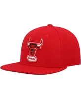 Men's Mitchell & Ness Red Chicago Bulls Hardwood Classics Team Ground 2.0 Snapback Hat