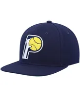 Men's Mitchell & Ness Navy Indiana Pacers Hardwood Classics Team Ground 2.0 Snapback Hat