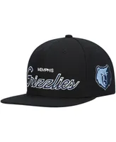 Men's Mitchell & Ness Black Memphis Grizzlies Hardwood Classics Script 2.0 Snapback Hat