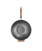 Joyce Chen Classic Series Carbon Steel Wok with Birch Handles, 14"