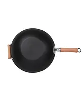 Joyce Chen Professional Series Cast Iron Wok with Maple Handle, 14"