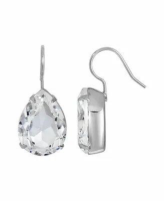 Women's Crystal Teardrop Wire Earrings
