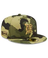 Men's New Era Camo Detroit Tigers 2022 Armed Forces Day On-Field 59Fifty Fitted Hat