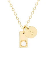 brook & york Lane Initial Charm Pendant Necklace