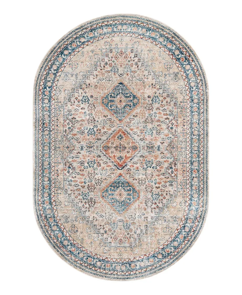 Bayshore Home Aquidneck AQU02 5'3" x 8' Oval Area Rug