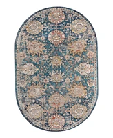 Bayshore Home Dolores DOL02 5'3" x 8' Oval Area Rug