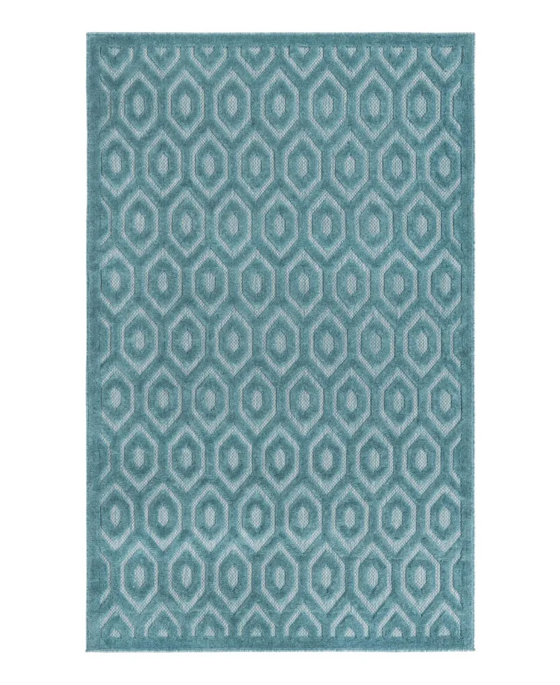 Bayshore Home High-Low Pile Latisse Textured Outdoor LTO01 5'3" x 8' Area Rug