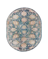 Bayshore Home Dolores DOL02 7'10" x 10'2" Oval Area Rug